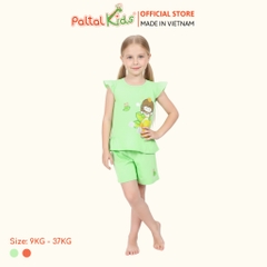 BST Mùa Hạ - Bộ Đùi Tay Ngắn Cotton Mỹ Bé Gái Cao Cấp - 025 5156