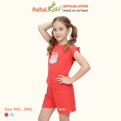 BST Mùa Hạ - Bộ Đùi Tay Ngắn Cotton Mỹ Bé Gái Cao Cấp - 025 5155