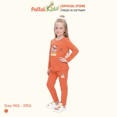 BST Mùa Đông - Đồ Bộ Tay Dài Cotton Mỹ Bé Gái Cao Cấp - 023 6025