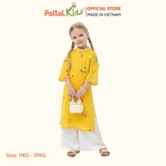 Set Áo Dài Voan Thô Cách Tân Cung Đình Bé Gái Cao Cấp - 533 6110