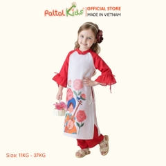 Set Áo Dài Voan Thô Cách Tân Như Ý Bé Gái Cao Cấp - 533 6112