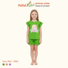 BST Mùa Xuân - Bộ Đùi Tay Ngắn Cotton Mỹ Bé Gái Cao Cấp - 025 2153