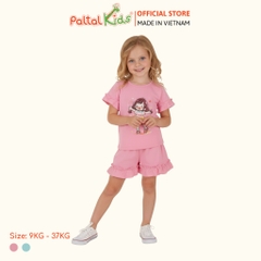 BST Mùa Xuân - Bộ Đùi Tay Ngắn Cotton Mỹ Bé Gái Cao Cấp - 025 2172