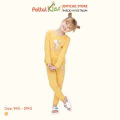 BST Mùa Đông - Bộ Dài Tay Dài Cotton Mỹ Bé Gái Cao Cấp - 023 6087