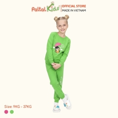 BST Mùa Đông - Bộ Dài Tay Dài Cotton Mỹ Bé Gái Cao Cấp - 023 6034