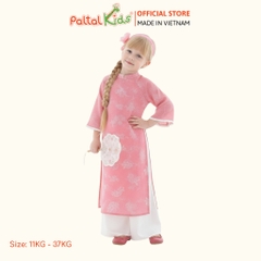 Set Áo Dài Gấm Mềm Cách Tân Bé Gái Cao Cấp - 533 6126