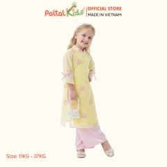 Set Áo Dài Voan Thêu Hoa Cách Tân Bé Gái Cao Cấp - 533 6128
