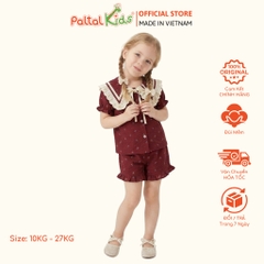 Đồ Bộ Đùi Đũi Mềm Họa Tiết Nơ Nhí Phối Quần Bèo Bé Gái - 9212