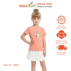 TRUNG THU 2024 - Áo Thun Cotton Mỹ Hình In Thỏ Ngọc Ngồi Cung Trăng Bé Gái Cao Cấp - 020 1429