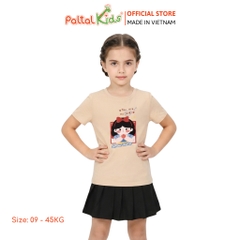 Áo Thun Cotton Mỹ Hình In Công Chúa Bạch Tuyết Bé Gái Cao Cấp - 020 1417