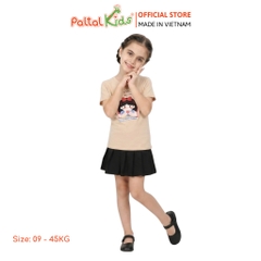 Áo Thun Cotton Mỹ Hình In Công Chúa Bạch Tuyết Bé Gái Cao Cấp - 020 1417