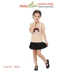 Áo Thun Cotton Mỹ Hình In Công Chúa Bạch Tuyết Bé Gái Cao Cấp - 020 1417
