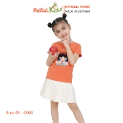 Áo Thun Cotton Mỹ Hình In Công Chúa Bạch Tuyết Bé Gái Cao Cấp - 020 1417