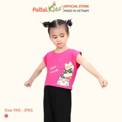 Áo Croptop Cotton Mỹ Bé Gái Cao Cấp - 020 1371