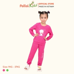 BST Mùa Đông - Đồ Bộ Tay Dài Cotton Mỹ Bé Gái Cao Cấp - 023 6018