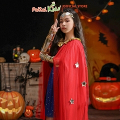 HALLOWEEN 2025 - Đầm Dáng A Cosplay Siêu Nhân Bé Gái Cao Cấp