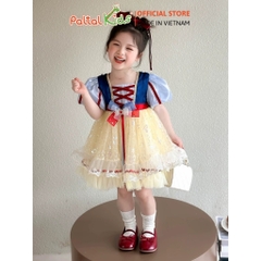 HALLOWEEN 2025 - Đầm Công Chúa Bạch Tuyết Bé Gái Cao Cấp