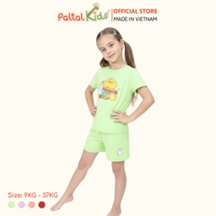 Đồ Bộ Đùi Cơ Bản Cotton Mỹ Bé Gái Cao Cấp - 025 5160 - Size 10