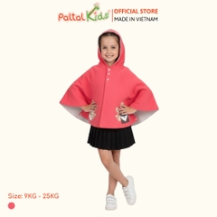 Áo Choàng Cánh Dơi Cotton Melan Bé Gái Cao Cấp - 191 4006