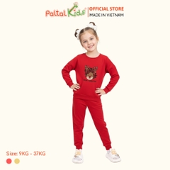 BST Mùa Đông - Bộ Dài Tay Dài Cotton Mỹ Bé Gái Cao Cấp - 023 6080