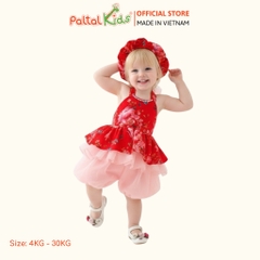 Set Yếm Hạc Lụa Latin Cách Tân Bé Gái Cao Cấp - 533 6095