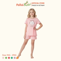 Đồ Bộ Đùi Hình In 3 Chú Thỏ Cotton Mỹ Bé Gái Cao Cấp - 025 2160