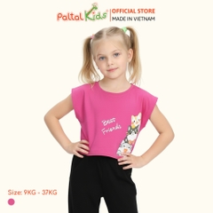 Áo Croptop Cotton Mỹ Bé Gái Cao Cấp - 020 1371