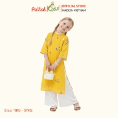 Set Áo Dài Voan Thô Cách Tân Cung Đình Bé Gái Cao Cấp - 533 6110