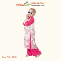 Set Áo Dài Voan In Hello Kitty Cách Tân Bé Gái Cao Cấp - 533 6116
