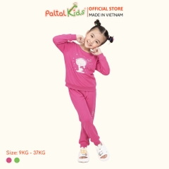 BST Mùa Đông - Đồ Bộ Tay Dài Cotton Mỹ Bé Gái Cao Cấp - 023 6018