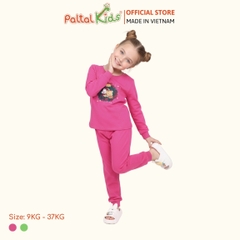 BST Mùa Đông - Bộ Dài Tay Dài Cotton Mỹ Bé Gái Cao Cấp - 023 6085