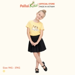 Áo Thun Cotton Mỹ Hình In Mèo Bé Gái Cao Cấp - 020 1387