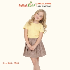 Chân Váy Xếp Ly Cotton Caro Bé Gái Cao Cấp - 112 9202