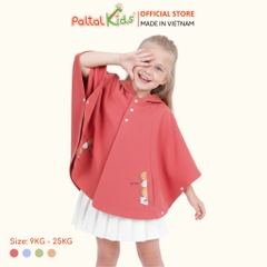 Áo Choàng Cánh Dơi Cotton Melan Bé Gái Cao Cấp - 191 4025