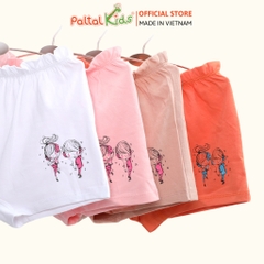 (CHE TÊN SẢN PHẨM) Lẻ 1 Quần Lót Dáng Đùi Cotton Màu Sắc Ngẫu Nhiên Bé Gái Cao Cấp - 027 7302