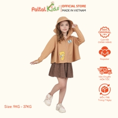 Áo Khoác Croptop Poly Chống Nắng Hình In Gấu Vàng Bé Gái Cao Cấp - 311 4034