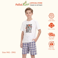 Quần Đùi Cotton Caro Có Dây Rút Bé Trai Cao Cấp - 118 8056