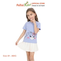 Áo Thun Cotton Melan Hình In Gấu Bé Gái Cao Cấp - 190 1410