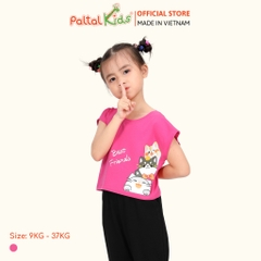 Áo Croptop Cotton Mỹ Bé Gái Cao Cấp - 020 1371