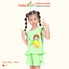 BST Mùa Hạ - Bộ Đùi Tay Ngắn Cotton Mỹ Bé Gái Cao Cấp - 025 5156