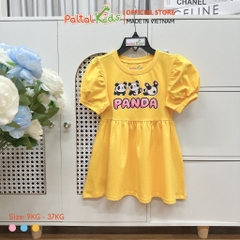 Đầm Babydoll Tay Phồng Cotton Mỹ Cao Cấp - 02C 8034