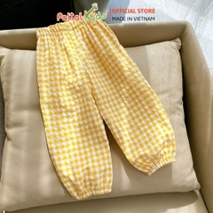 Quần Dài Đũi Sọc Caro Bo Lai Cao Cấp - 568 8523