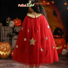 HALLOWEEN 2025 - Đầm Dáng A Cosplay Siêu Nhân Bé Gái Cao Cấp
