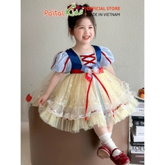 HALLOWEEN 2025 - Đầm Công Chúa Bạch Tuyết Bé Gái Cao Cấp