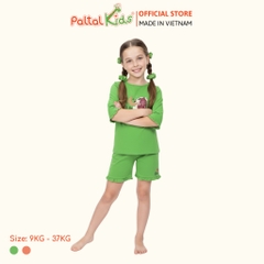 BST Mùa Thu - Bộ Đùi Tay Lỡ Cotton Mỹ Bé Gái Cao Cấp - 025 2073