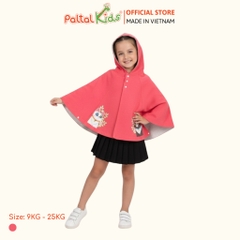 Áo Choàng Cánh Dơi Cotton Melan Bé Gái Cao Cấp - 191 4006