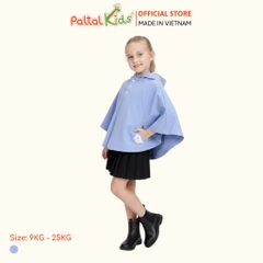 Áo Choàng Cánh Dơi Cotton Melan Bé Gái Cao Cấp - 191 4005