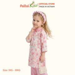 Set Áo Dài Thêu Hoa Cách Tân Kèm Phụ Kiện Bé Gái Cao Cấp - 533 6093