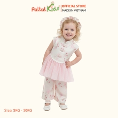 Set Yếm Trung Hoa Thêu Hoa Kèm Phụ Kiện Cách Tân Bé Gái Cao Cấp - 533 6076