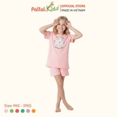 Đồ Bộ Đùi Hình In 3 Chú Thỏ Cotton Mỹ Bé Gái Cao Cấp - 025 2160